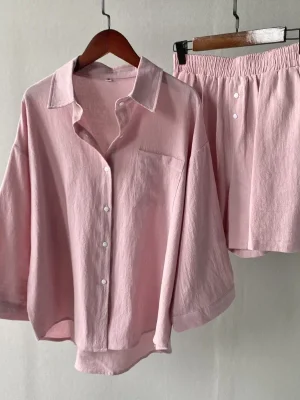 Casual Shirt & Shorts Set