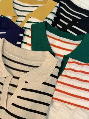 Autumn Polo Collar Sweater