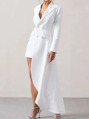 Black & White High-Low Blazer