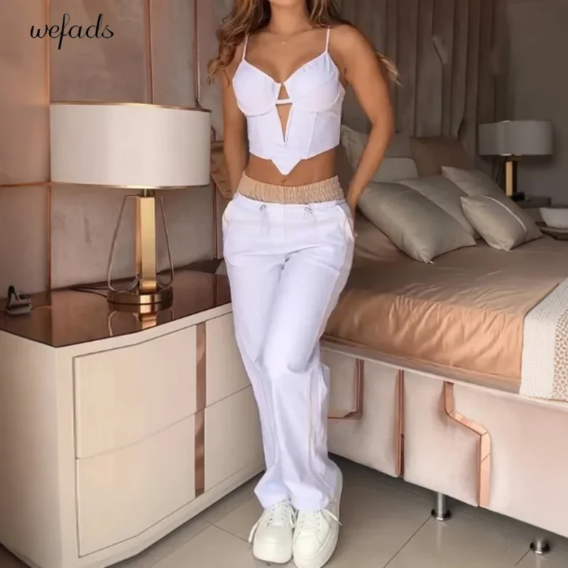 Casual Vest Top & Loose Pants Set - Image 5