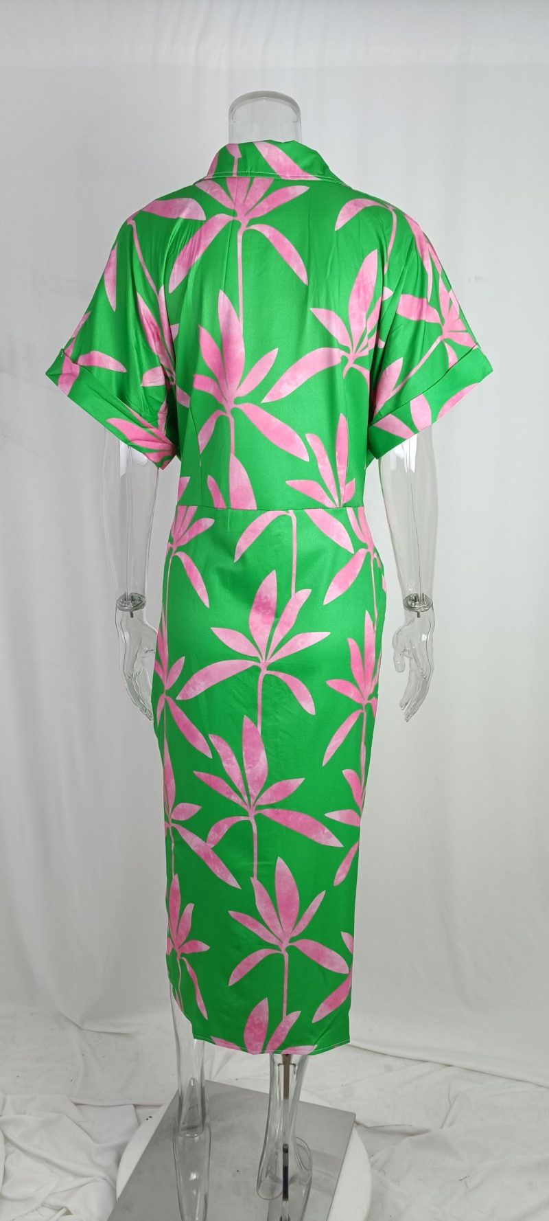 Fashionable Summer Women's Printed Maxi Shirt Dress - Image 2