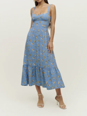Floral Print Slim Fit Summer Cami Dress