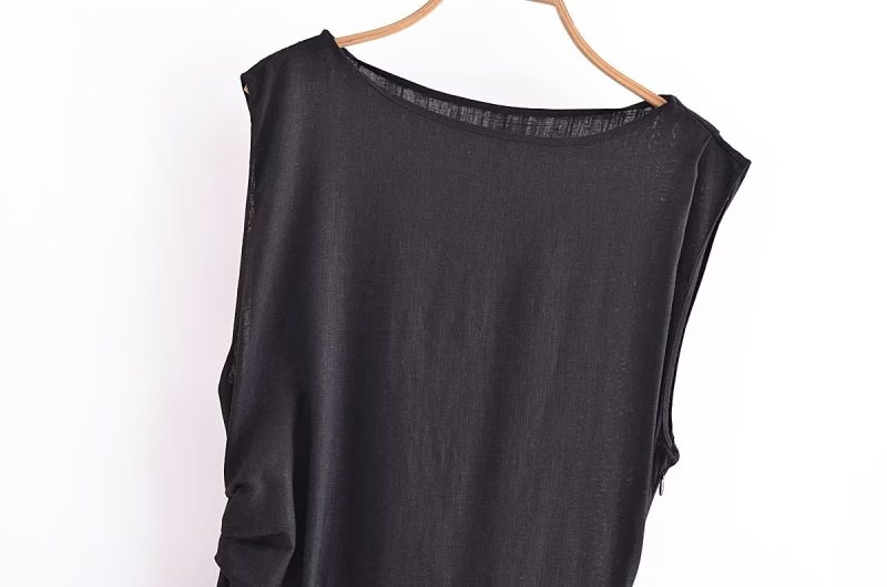 Elegant Spring Button-Up Slim Vest Dress - Image 2