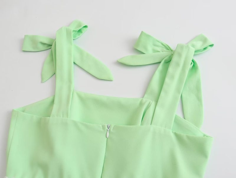 Casual Vacation Strap Tube Top Stitch Dress - Image 4