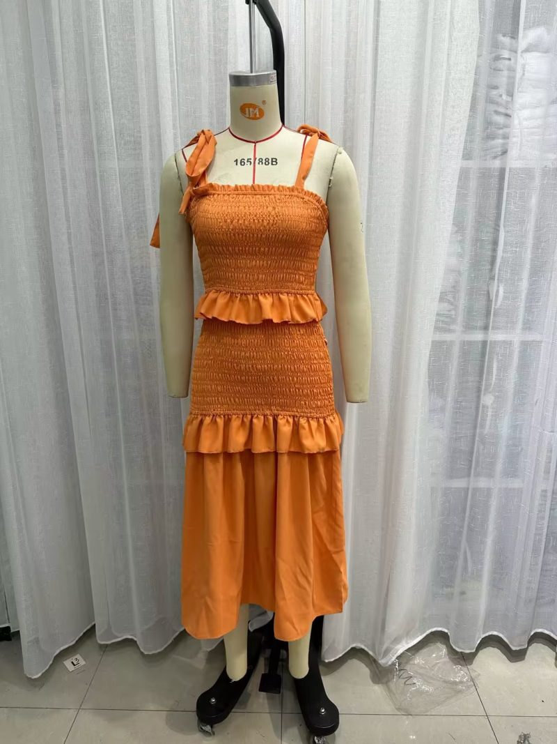 Sweet Summer Cami Shoulder-Baring Dress Women