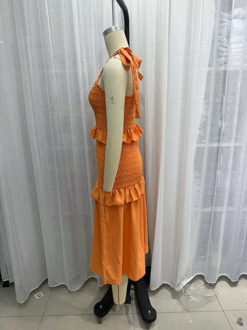 Sweet Summer Cami Shoulder-Baring Dress Women - Image 2