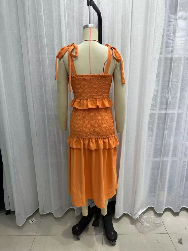 Sweet Summer Cami Shoulder-Baring Dress Women - Image 3