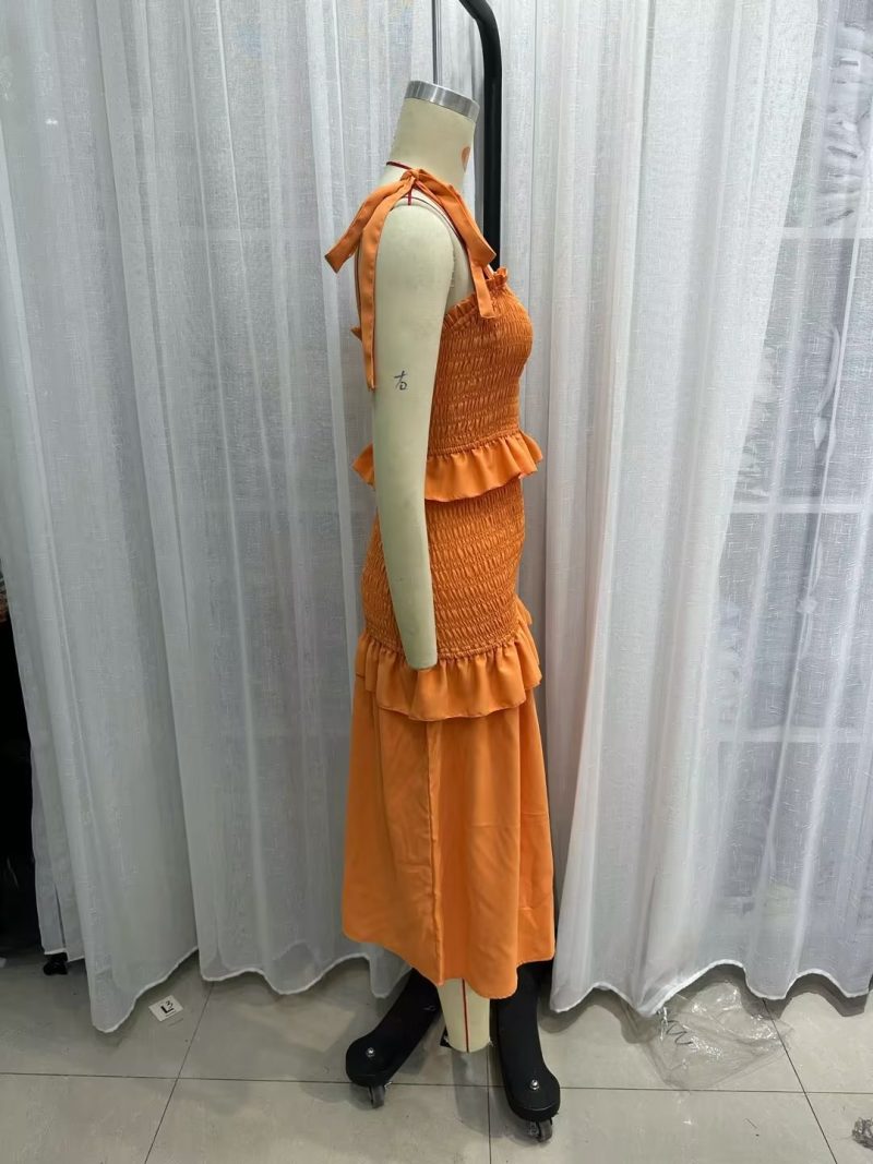 Sweet Summer Cami Shoulder-Baring Dress Women - Image 4