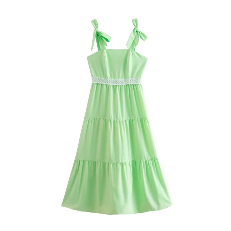 Casual Vacation Strap Tube Top Stitch Dress