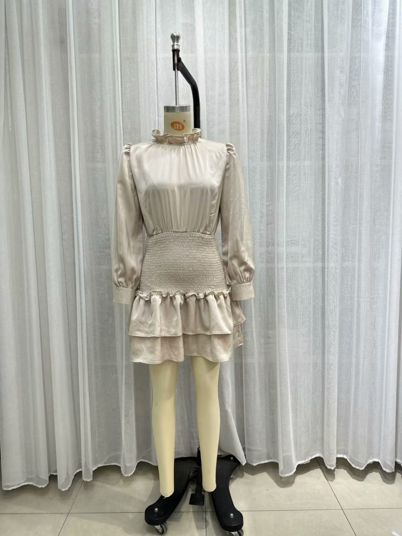 Spring Ruffled Smocked Waist Sweet Fairy Dress - Image 3