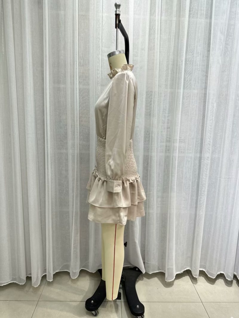 Spring Ruffled Smocked Waist Sweet Fairy Dress - Image 4