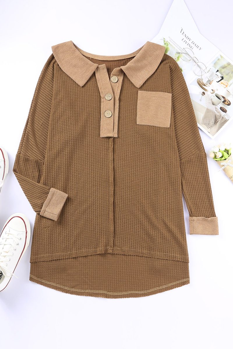 Brown Mineral Dyed Vintage T-Shirt – Women - Image 4