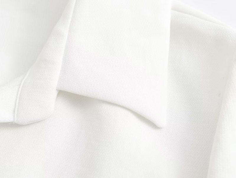 Women’s Summer Belted Button-Up Shirt Dress - Image 3