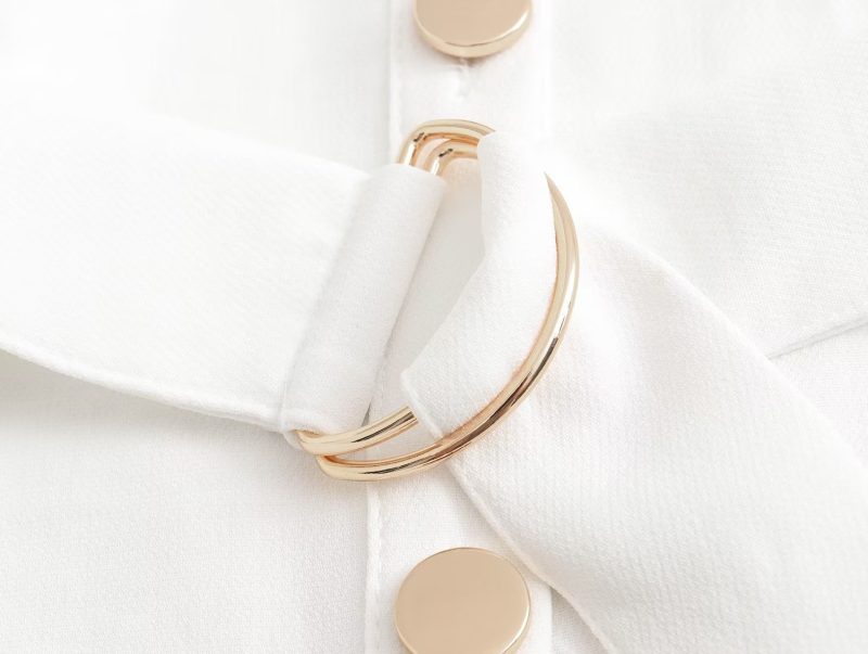 Women’s Summer Belted Button-Up Shirt Dress - Image 4
