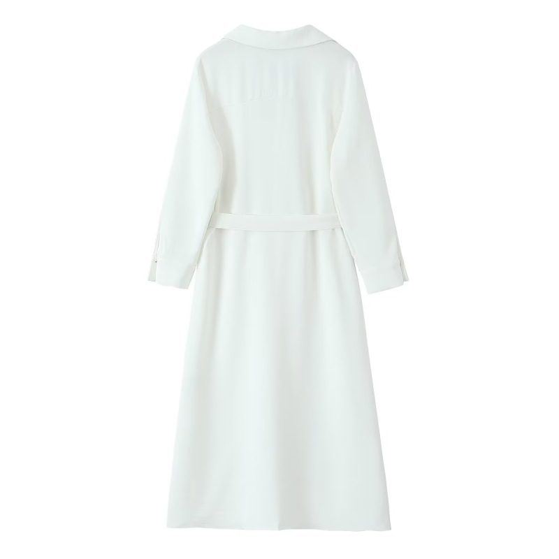 Trendy Women's Long Sleeve Collared Club Dress - Image 4