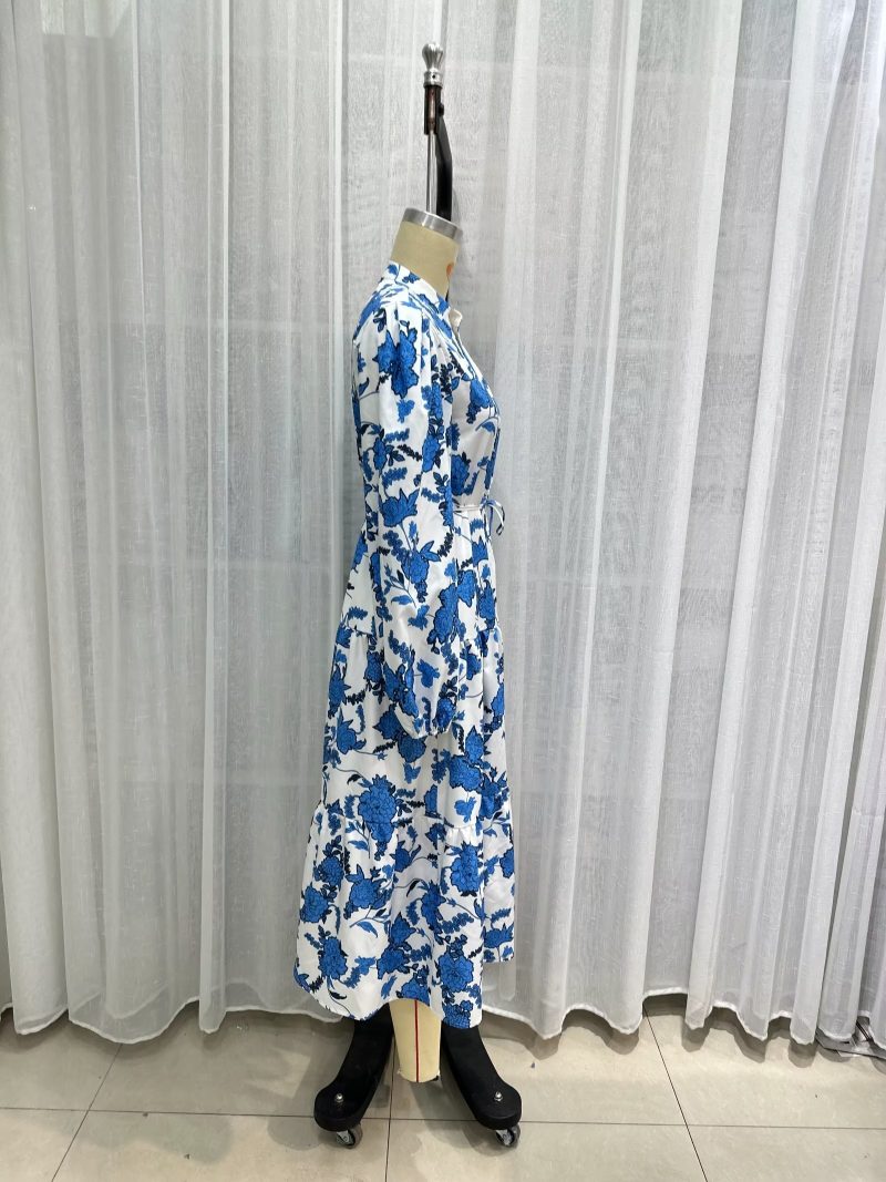 Long Sleeve Printed Dress for Spring Autumn - Image 3