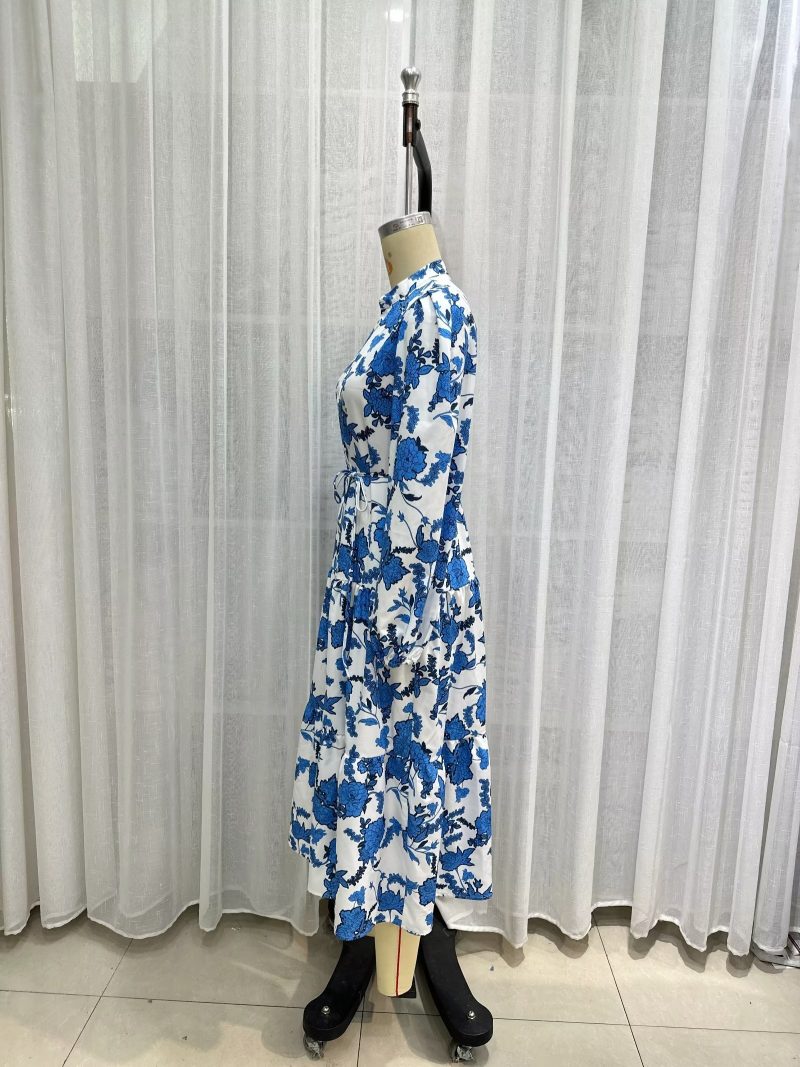Long Sleeve Printed Dress for Spring Autumn - Image 4