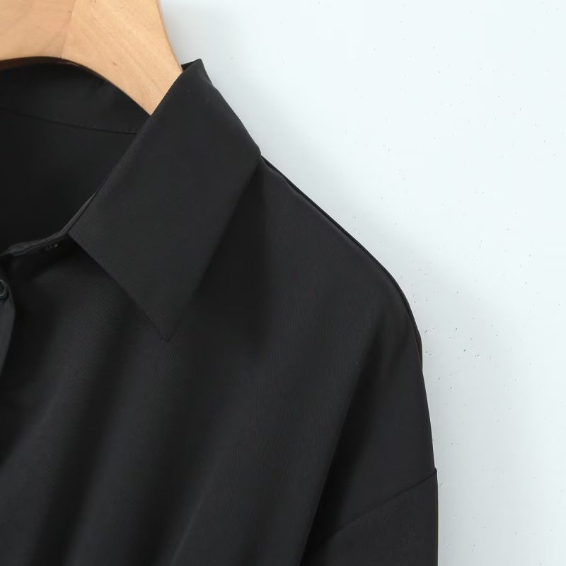 Structured Pleated Waist Fall Dress for Women - Image 4