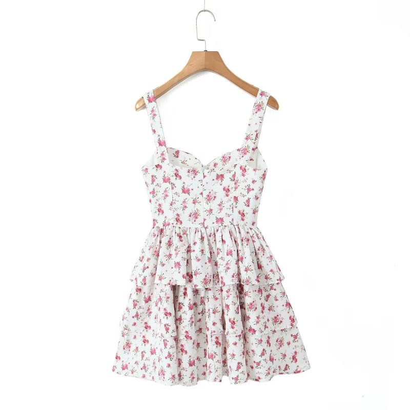 Printed Slimming Slip Dress for Spring Days - Image 2