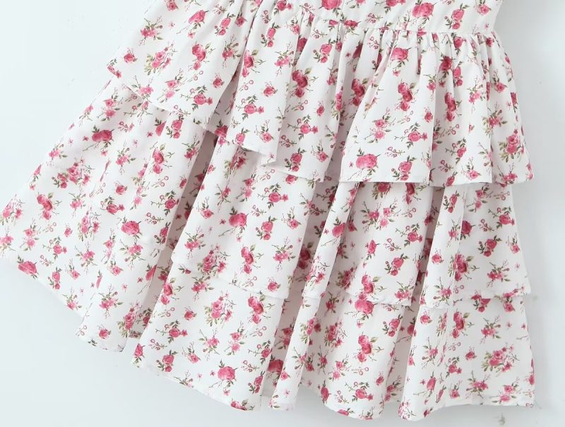Printed Slimming Slip Dress for Spring Days - Image 3