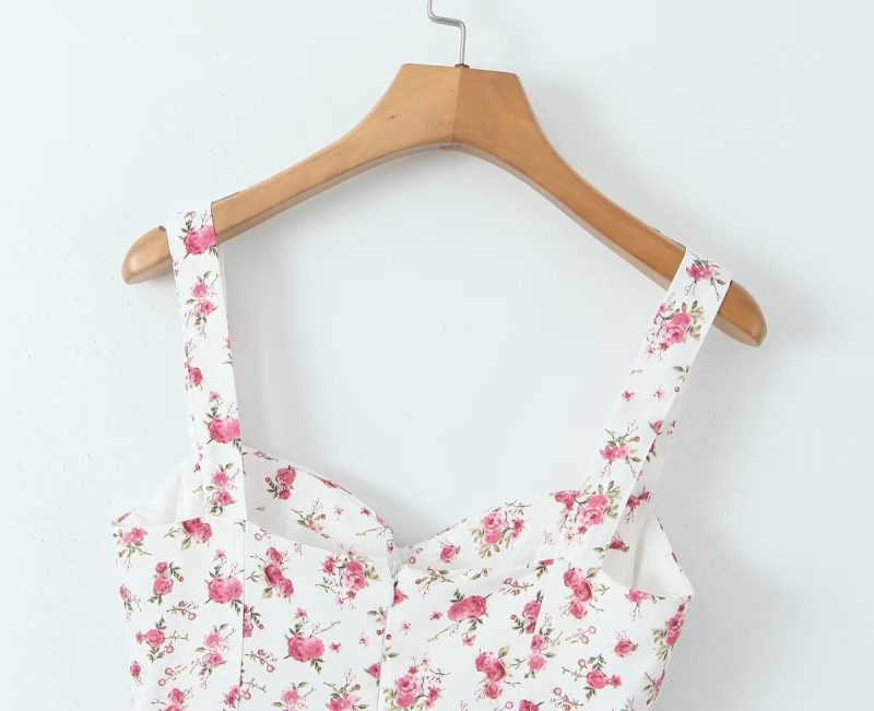 Printed Slimming Slip Dress for Spring Days - Image 4