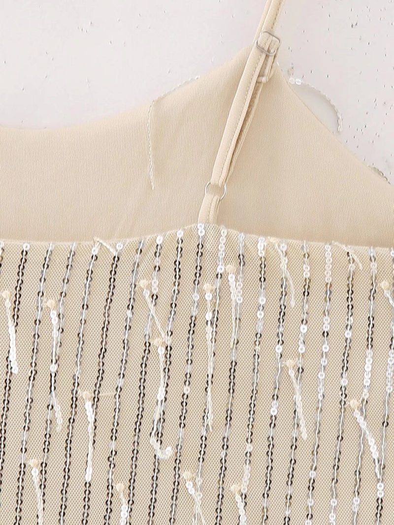 Strap Backless Sequin Nightclub Party Dress - Image 4