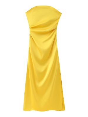 Winter Slim Fit Backless Tube Top Dress