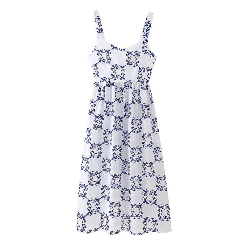Breathable French Embroidery Slim Fit Evening Maxi Dress