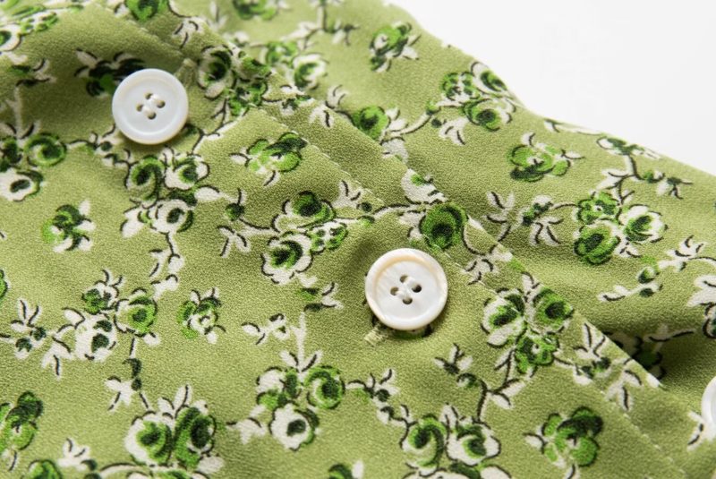 French V-Neck Floral Wrap Tea Dress - Image 4
