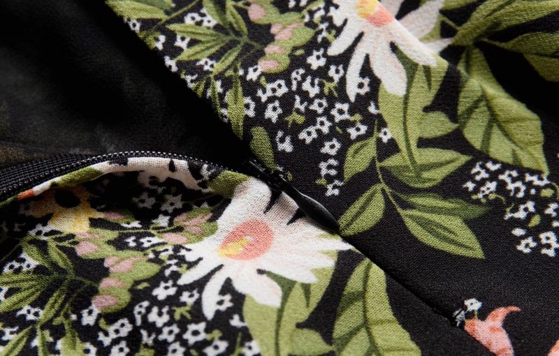 Retro Floral Print Loose Camisole Dress - Image 4