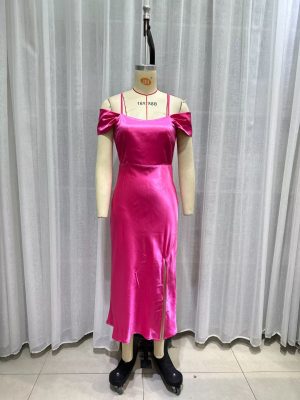 Flowy Spring Dress with Waist Strap Detail