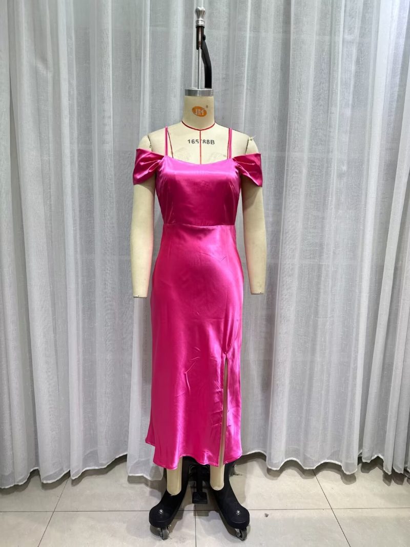 Flowy Spring Dress with Waist Strap Detail