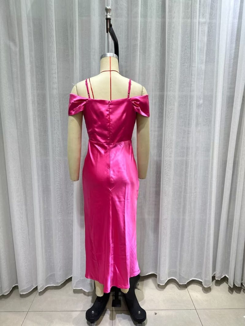 Flowy Spring Dress with Waist Strap Detail - Image 2