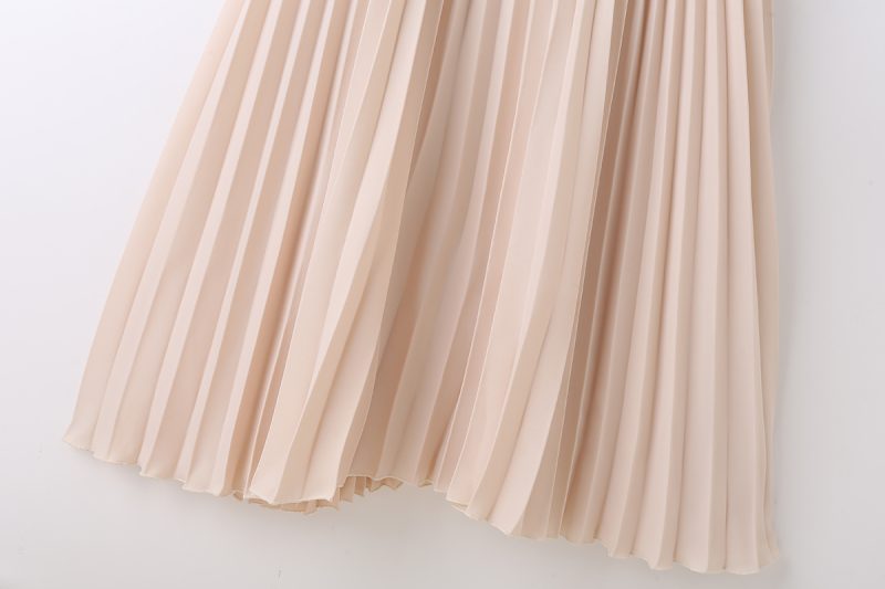 Collared Slim Dress with Compression Waist Design - Image 3