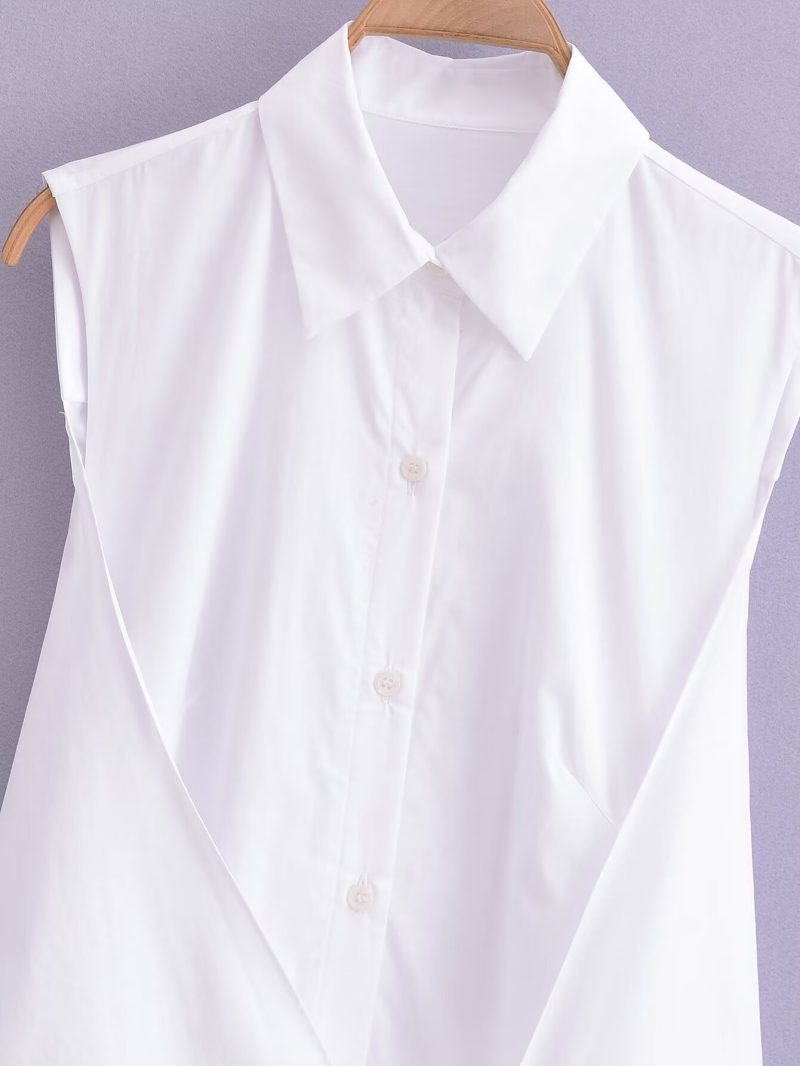 Relaxed Fit Poplin Shirt Dress – Women - Image 2
