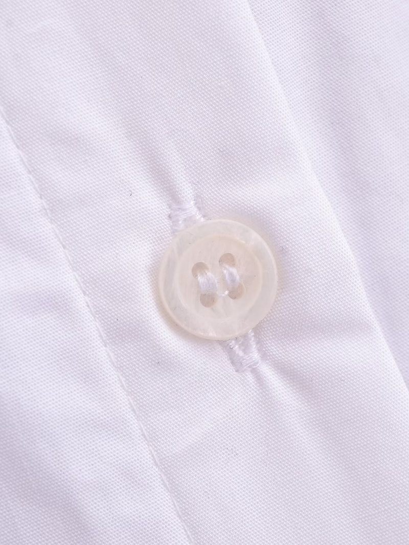 Relaxed Fit Poplin Shirt Dress – Women - Image 4
