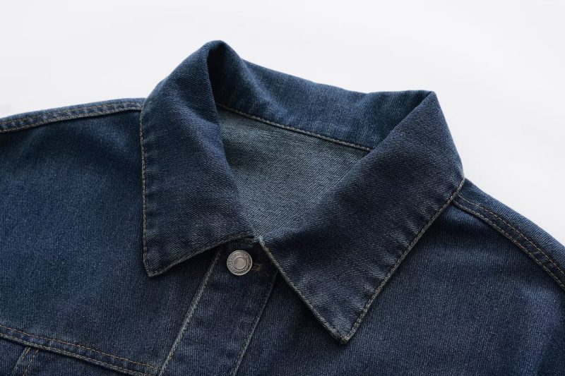Elegant Belted Shirt Dress – French Denim Style - Image 3