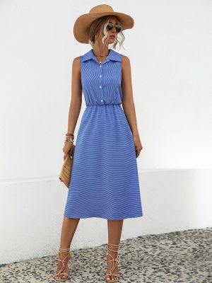Relaxed Fit Button Shirt Dress – Women’s Seasons