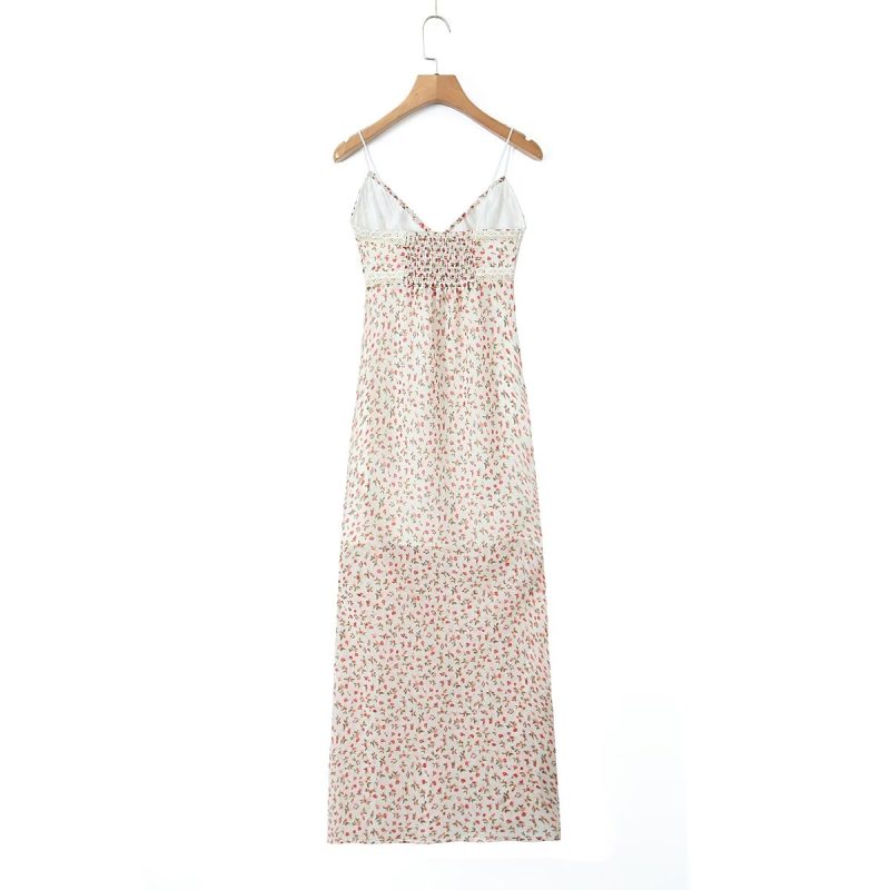 Teenage Floral Lace Dress with Strappy Style - Image 3