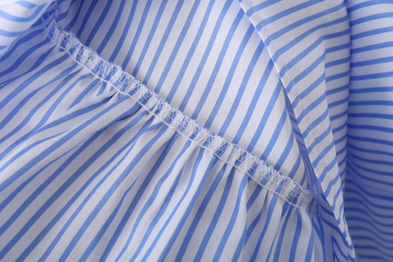 Women’s Collared Stitching Dress – Autumn Office - Image 4