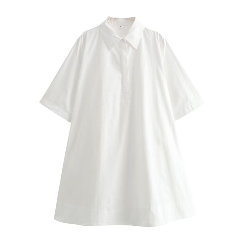 Lightweight Summer Dress with Button Front Placket