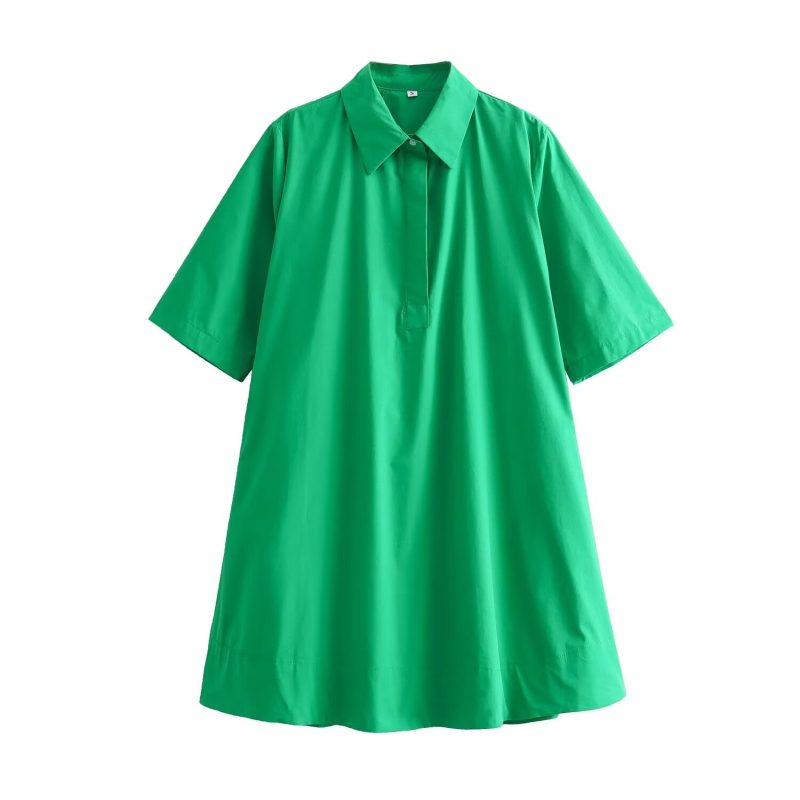 Lightweight Summer Dress with Button Front Placket - Image 2