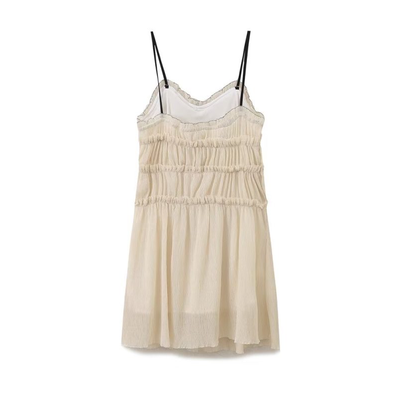 Women’s Textured Dress Featuring Cute Bow Detail - Image 3