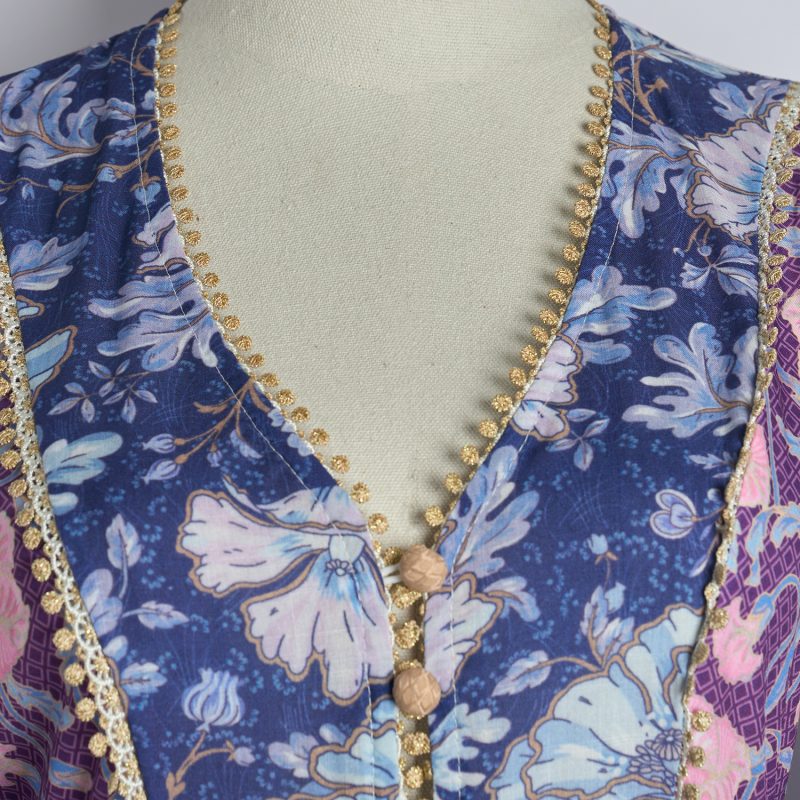 Elegant Lace Stitching Fairy Dress for Summer - Image 3