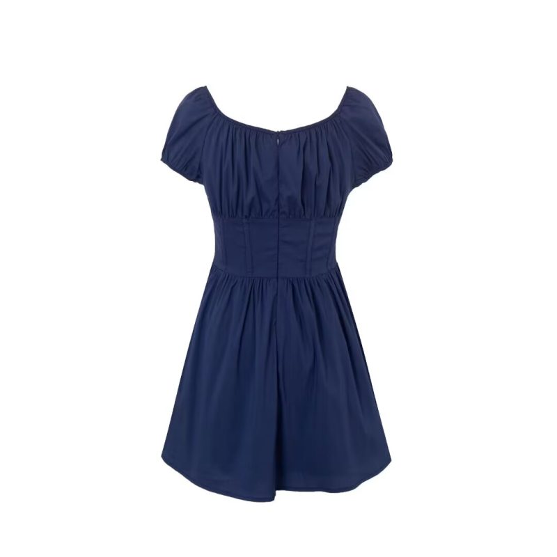 Figure-Hugging Square Neck Corset Mini Dress - Image 2