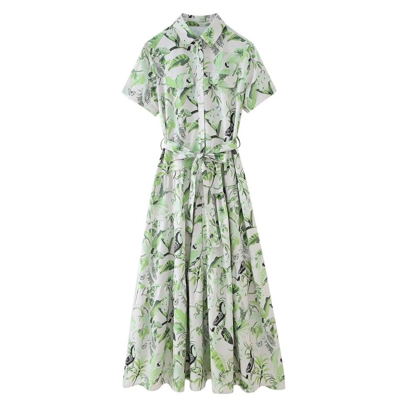 Women’s Printed Shirt Dress – Spring Collection