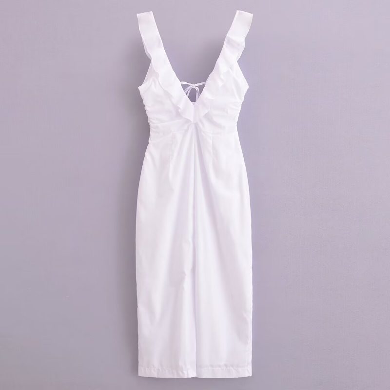Elegant Ruffle Street Style Summer Dress Women - Image 2