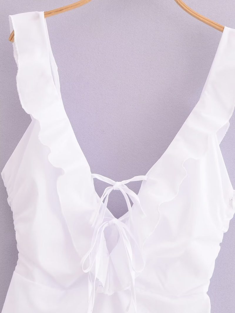 Elegant Ruffle Street Style Summer Dress Women - Image 3