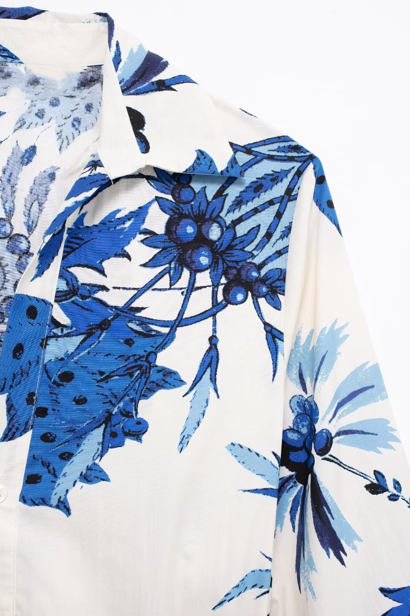 Women’s Casual Printed Shirt Dress Summer - Image 2