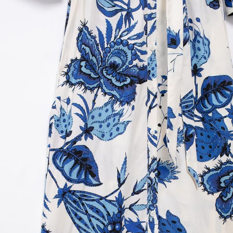 Women’s Casual Printed Shirt Dress Summer - Image 4
